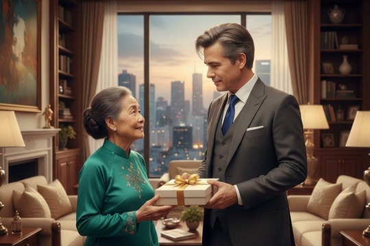 Một doanh nhân 60 tuổi nổi tiếng  tặng mẹ ruột hơn 600 tỷ đồng bằng cổ phiếu