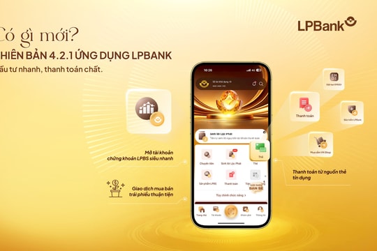App LPBank nâng cấp phiên bản mới: Thanh toán học phí, mua sắm bằng thẻ tín dụng và đầu tư "một chạm"