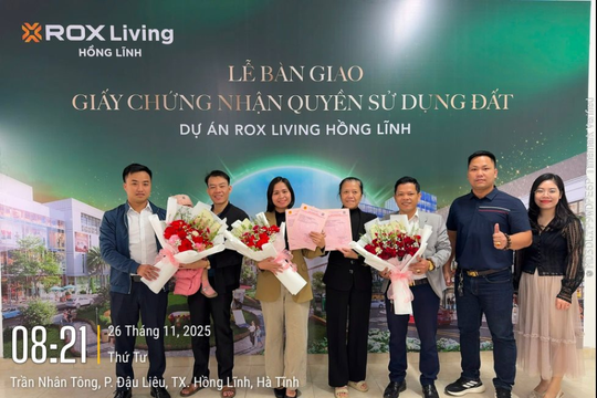Pháp lý minh bạch, ROX Living Hồng Lĩnh “tạo sóng” thị trường 