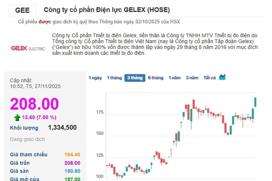 3 phiên tăng trần đưa vốn hóa công ty họ GELEX áp sát 3 tỷ USD, cổ đông lãi gấp 7 lần từ đầu năm
