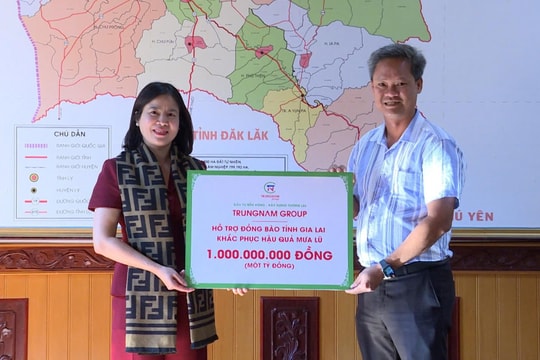 Tập đoàn Trung Nam sẻ chia khó khăn với đồng bào các tỉnh Miền Trung – Tây Nguyên sau mưa lũ