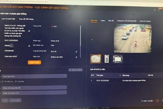 Thông tin mới về "phạt nguội" vi phạm giao thông mà người dân cần biết  