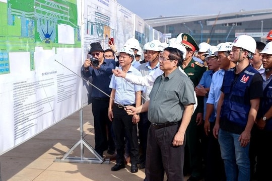 Thủ tướng lần thứ 9 đến kiểm tra siêu sân bay Long Thành 110.000 tỷ, giao nhiệm vụ cho ACV, Vietnam Airlines, Vietjet