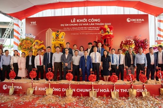 Sau khi mua Trí Holdings, DICERA Holdings chính thức khởi công DA Chung cư Hòa Lân Thuận Giao 1.880 tỷ