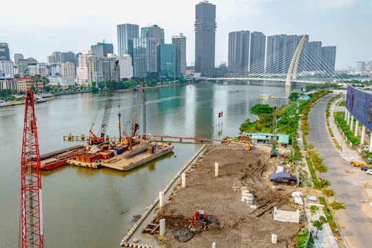 Ngắm công trường xây dựng cầu gần 1.000 tỷ là món quà của Nutifood tặng TP.HCM
