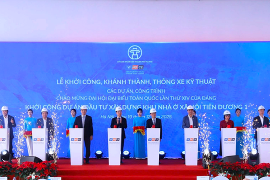 Khởi công Tiên Dương Park City:  Hà Nội bổ sung hơn 3.500 căn nhà ở xã hội độc lập đầu tiên