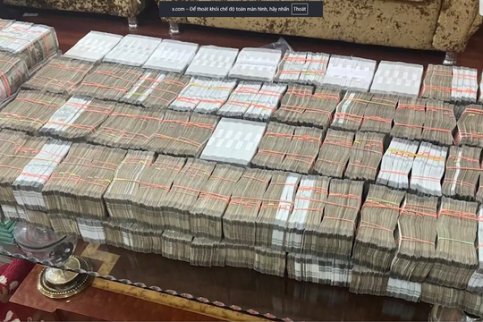 Đột kích đại lý du lịch, tịch thu 13 tỷ đồng tiền mặt chất như đống gạch, 313 kg bạc, 6 kg vàng trị giá 45 tỷ đồng