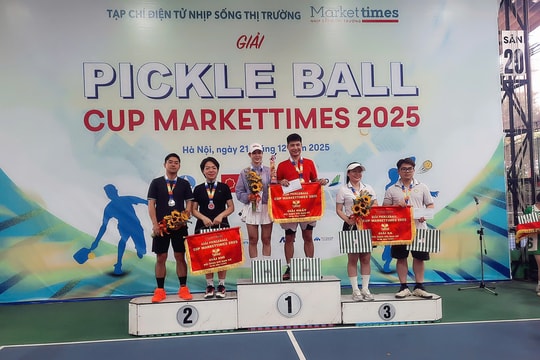 Giải Pickleball Cup Markettimes 2025 thành công tốt đẹp