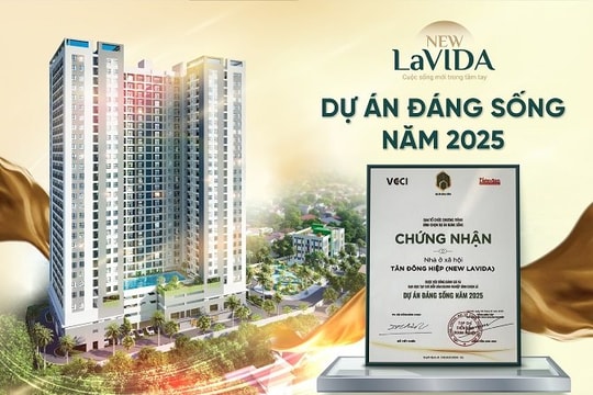 Dự án chung cư nhà ở xã hội do Lê Phong Group phát triển được vinh danh là “Dự án đáng sống năm 2025’’