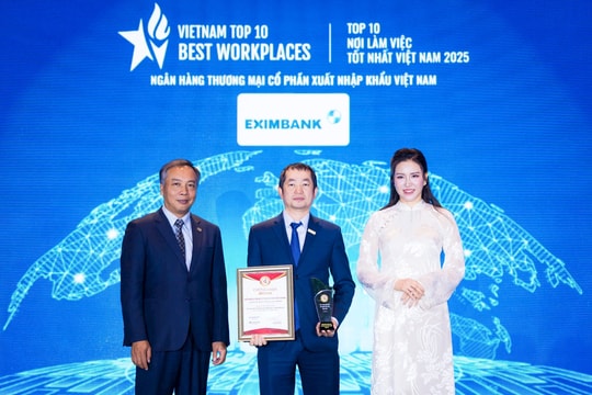 Eximbank được vinh danh 03 hạng mục Top 10 – Top 50 – Top 500 Nhà tuyển dụng và môi trường làm việc tốt nhất Việt Nam năm 2025