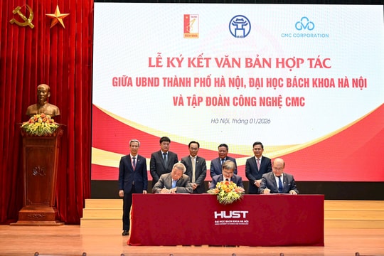 CMC ký thỏa thuận hợp tác "Ba Nhà" với Hà Nội và Đại học Bách khoa Hà Nội
