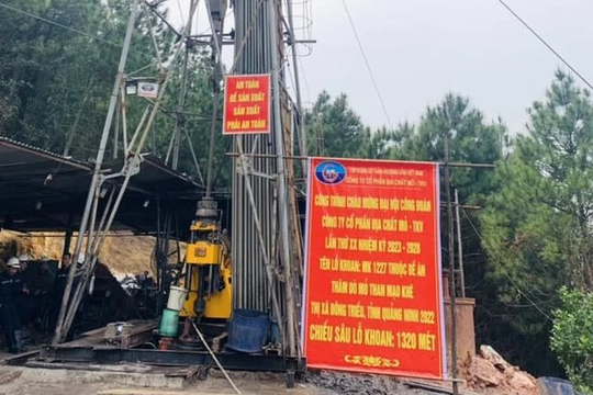 Chinh phục địa chất phức tạp, khoan sâu 1.320m vào lòng đất tìm kho báu, một doanh nghiệp trên sàn lập kỳ tích chưa từng có tại Quảng Ninh