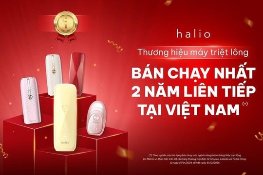 Halio dẫn đầu dòng máy triệt lông cá nhân 2 năm liên tiếp tại Việt Nam