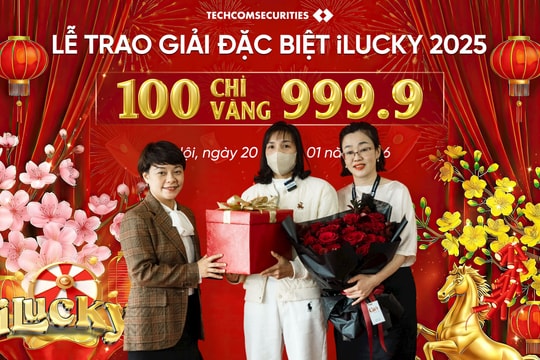 Lộ diện chủ nhân 100 chỉ vàng - Giải đặc biệt iLucky của TCBS