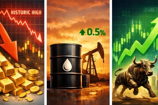 Thị trường ngày 22/1: “Thở phào” khi ông Trump đổi giọng về Greenland, vàng rời đỉnh lịch sử, dầu nhích nhẹ, chứng khoán bật tăng
