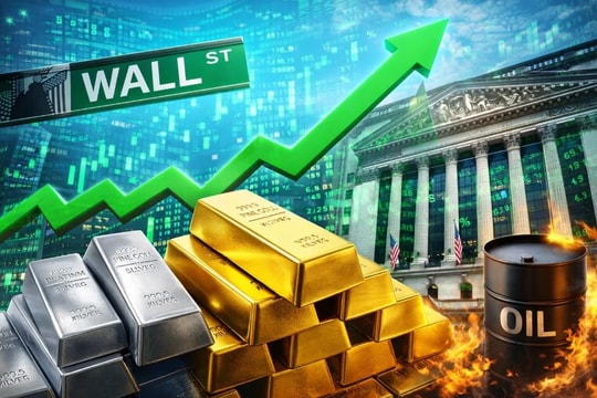 Thị trường ngày 23/1: Phố Wall xanh ngắt, vàng - bạc - bạch kim đồng loạt phá đỉnh, dầu cũng đảo chiều tăng