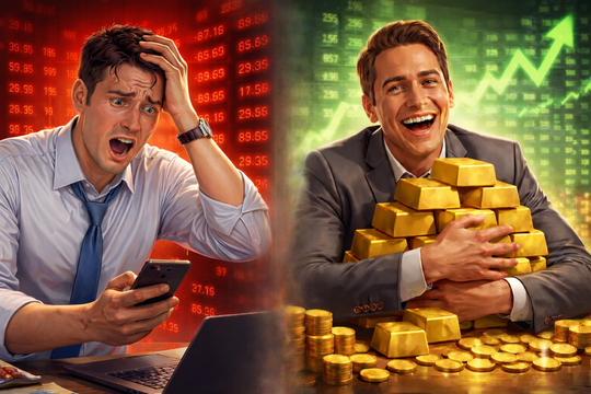 Chứng khoán tăng thua xa vàng, tỷ lệ VN-Index/XAU xuống thấp nhất trong hơn 1 thập kỷ