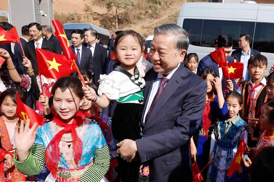 Tổng Bí thư Tô Lâm dự khánh thành trường nội trú 1.000 học sinh được Sun Group xây thần tốc trong 5 tháng