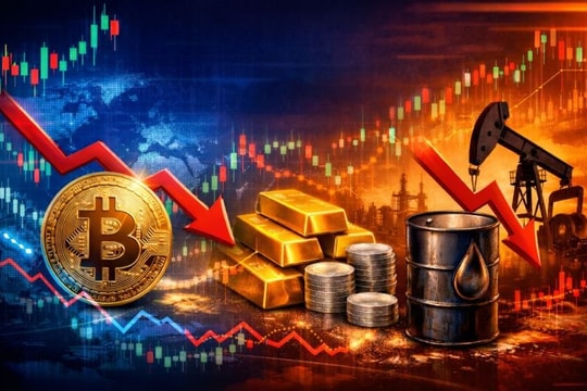 Thị trường ngày 1/2: Biến động lan rộng từ bitcoin sang vàng, bạc và dầu, chính sách tiền tệ Mỹ phủ bóng rủi ro