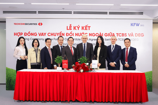 TCBS khơi thông dòng vốn từ Châu Âu, vay chuyển đổi từ đối tác DEG của Đức