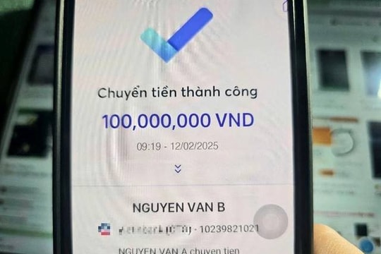 Công an khuyến cáo tất cả người dân gặp trường hợp này phải lưu ngay bill chuyển khoản, mã giao dịch 