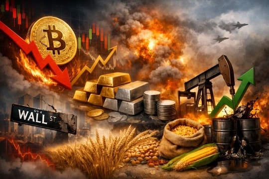 Thị trường ngày 8/2: Biến động phủ bóng thị trường, từ cú rơi của Bitcoin đến sự giằng co của vàng, dầu và nông sản