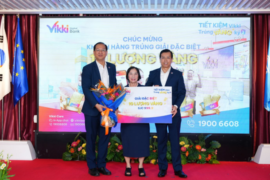 Vikki Bank trao giải 1 ký vàng và 10 giải thưởng giá trị, đồng thời khởi động mùa mới