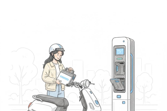 Xe máy điện đổi pin nở rộ tại Việt Nam: 2 phút có pin đầy, giá tiền rất quan trọng!