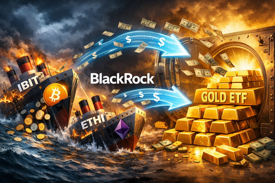 “Trót yêu” vàng, BlackRock đang rời xa Bitcoin?
