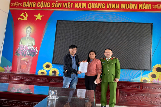 Công an cảnh báo tới người dân có tiền vào tài khoản với nội dung sau