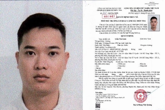 Công an Hà Nội ra quyết định quan trọng đối với Trần Văn Lam SN 1993