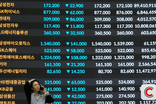 Quốc gia châu Á vừa chứng kiến thị trường chứng khoán rung lắc mạnh, lao dốc 12% chỉ trong một ngày