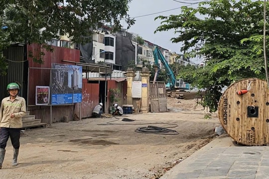 Dự kiến tháng 5 tiếp nhận hồ sơ nhưng dự án Khu nhà ở xã hội Tân Lập vẫn chưa hoàn thiện phẩn móng