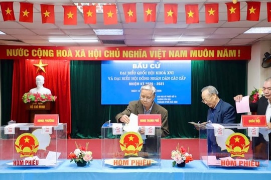 Tỉ lệ cử tri cả nước đi bầu cử đạt trên 99%