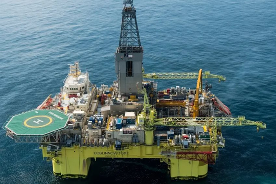 Khoan 192m xuống dưới đáy biển, phát hiện cùng lúc hai mỏ chứa khoảng 1,3 tỷ m3 khí đốt 