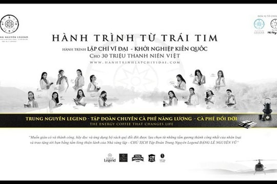 Trung Nguyên Legend tiếp tục triển khai Hành trình Từ Trái Tim – Hành trình kiến tạo khát vọng lớn cho thanh niên Việt