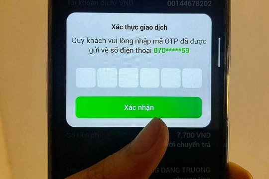 Vì sao không nên nhận mã OTP qua tin nhắn?