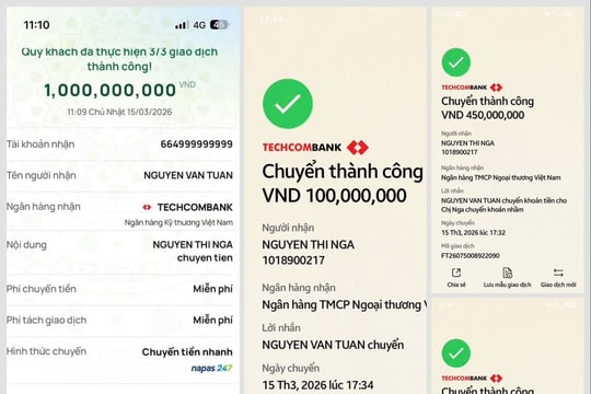 Phát hiện 1 tỷ đồng bất thường trong tài khoản Techcombank mang tên ‘Nguyen Van Tuan’: Công an sử dụng biện pháp nghiệp vụ vào cuộc 