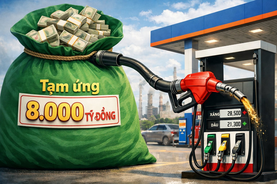 Chính phủ tạm ứng 8.000 tỷ đồng cho Quỹ Bình ổn giá xăng dầu