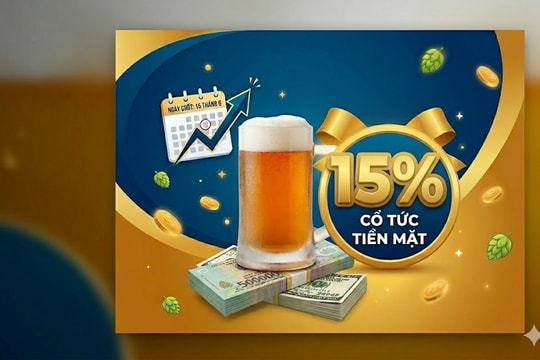 Một công ty sắp chốt ngày trả cổ tức tiền mặt 15% 