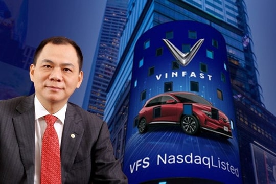 Cổ phiếu VinFast liên tục bùng nổ trên sàn Nasdaq, vốn hoá vượt 11 tỷ USD, tỷ phú Phạm Nhật Vượng giàu thứ 97 thế giới 