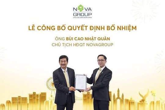 Ông Bùi Cao Nhật Quân giữ chức Chủ tịch HĐQT NovaGroup