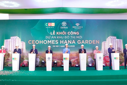 CEO Group khởi công dự án được mong chờ suốt nhiều năm tại Mê Linh  CEOHomes Hana Garden 