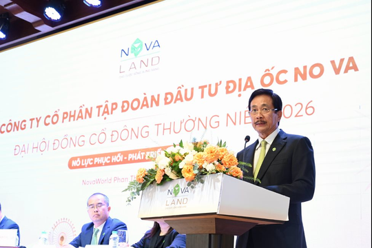 ĐHĐCĐ thường niên Novaland: 2026 mục tiêu bàn giao hơn 2.600 sản phẩm, cấp hơn 4.300 sổ hồng cho các dự án ở trung tâm TP.HCM