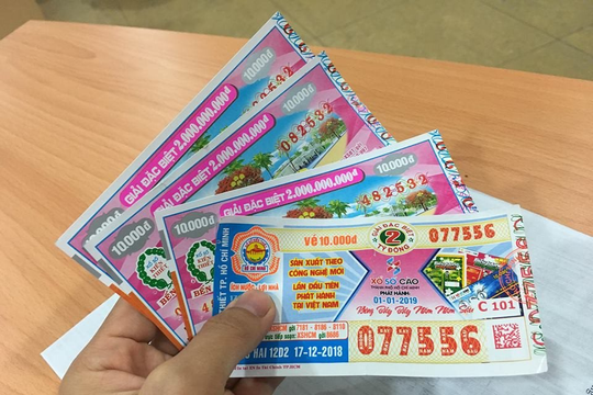 Trúng xổ số từ 5 triệu đồng có thể nhận thưởng bằng tiền mặt hay không?