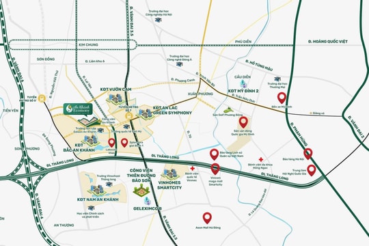 Loạt tuyến đường quan trọng đi qua khu đô thị Bắc An Khánh đang được thúc tiến độ triển khai, hàng nghìn căn biệt thự hưởng lợi