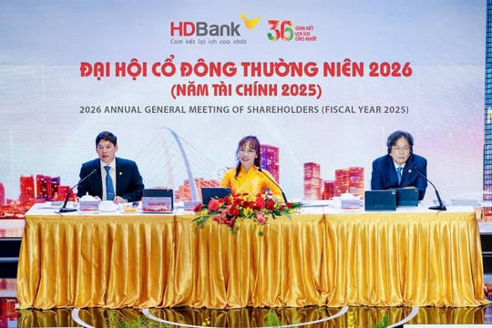 ĐHCĐ HDBank: Bước vào chu kỳ tăng trưởng mới, kế hoạch lợi nhuận năm 2026 tăng trên 40%