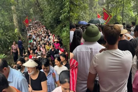 Biển người đổ về Phú Thọ