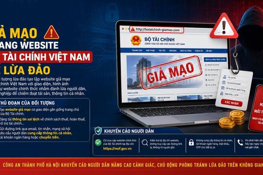 Cảnh báo trang Facebook mạo danh Bộ Tài chính nhằm lừa đảo
