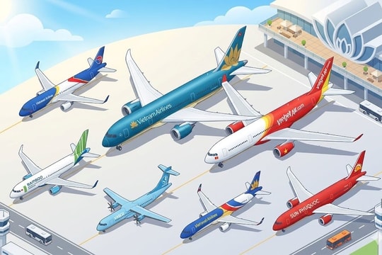 So găng năng lực đội bay của Vietnam Airlines, Vietjet Airs, Sun PhuQuoc Airways, Vietravel Airlines...